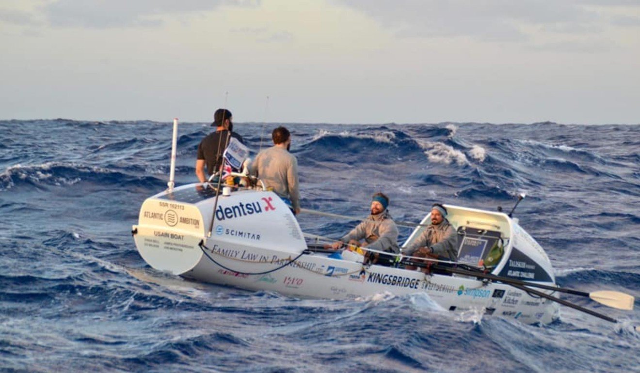 Ewan Bell, James Protherough, Ed Wilson and Jon Merotra put mental and physical training into practice as they row unsupported across the Atlantic. Photo: Talisker Whisky Atlantic Challenge