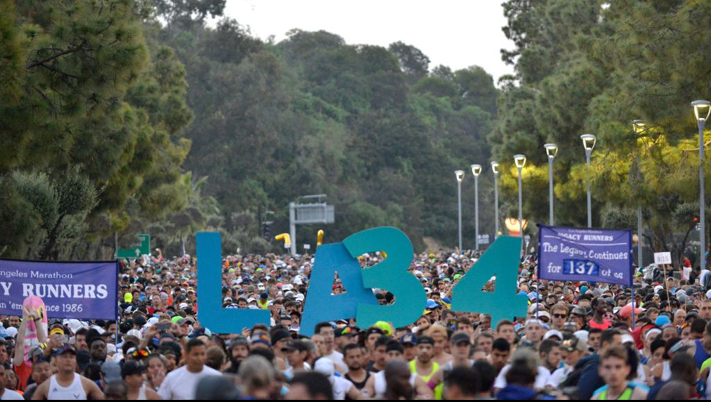 LA Celebrates The 34th Running Of The Skechers Los Angeles Marathon With Local Baseball Stars Justin Turner And Albert Pujols