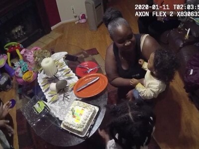 Police buy birthday cake for one-year-old after helping mother home to celebrate