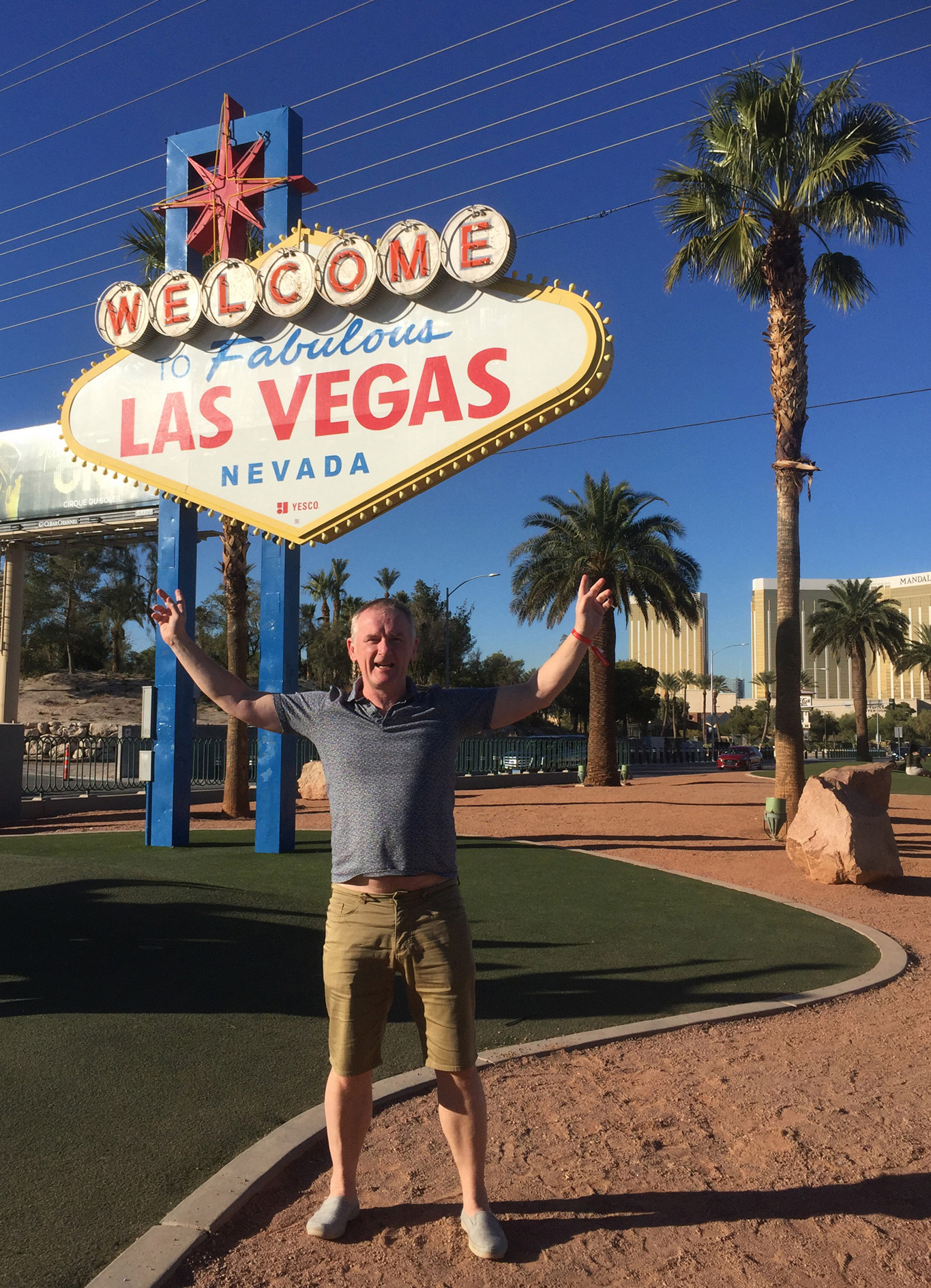 John saw the sights in Vegas