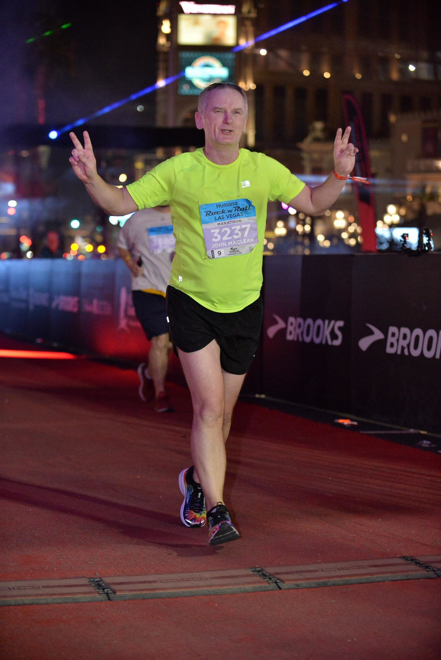  John took part in the gruelling marathon
