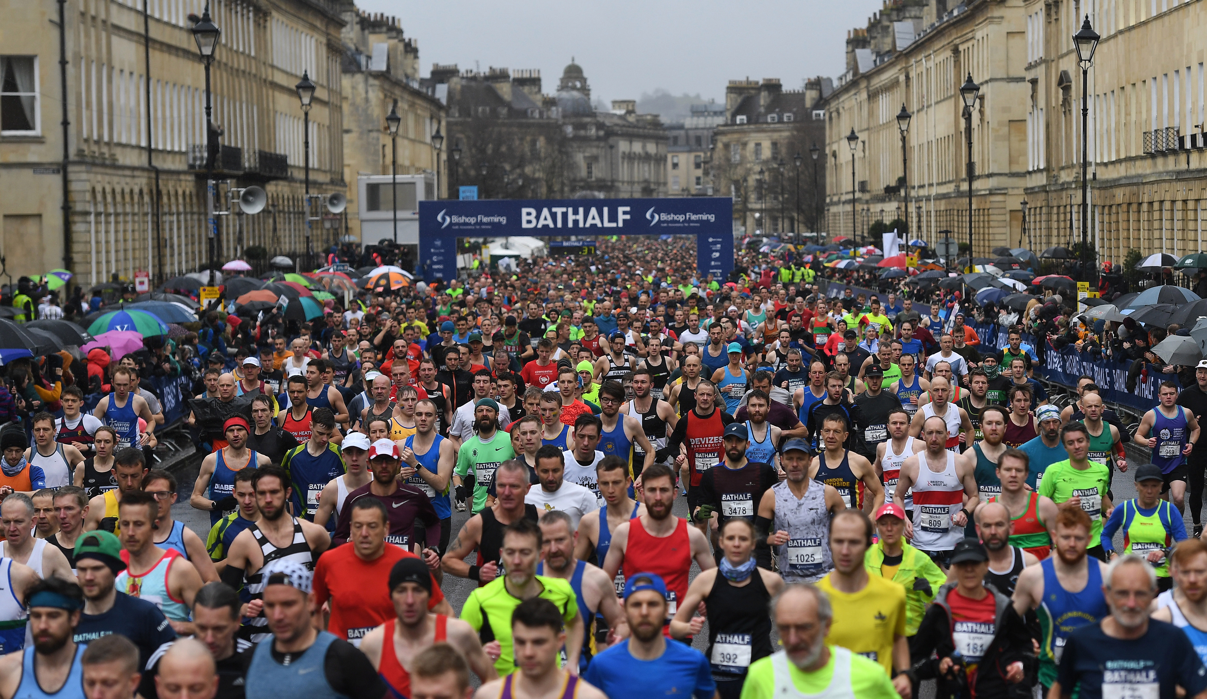  The Bath half marathon went ahead over the weekend despite the ever surging virus numbers