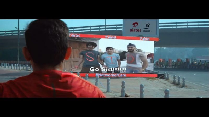 Airtel #NetwrokOfCare live engagement with runners on the ADHM route