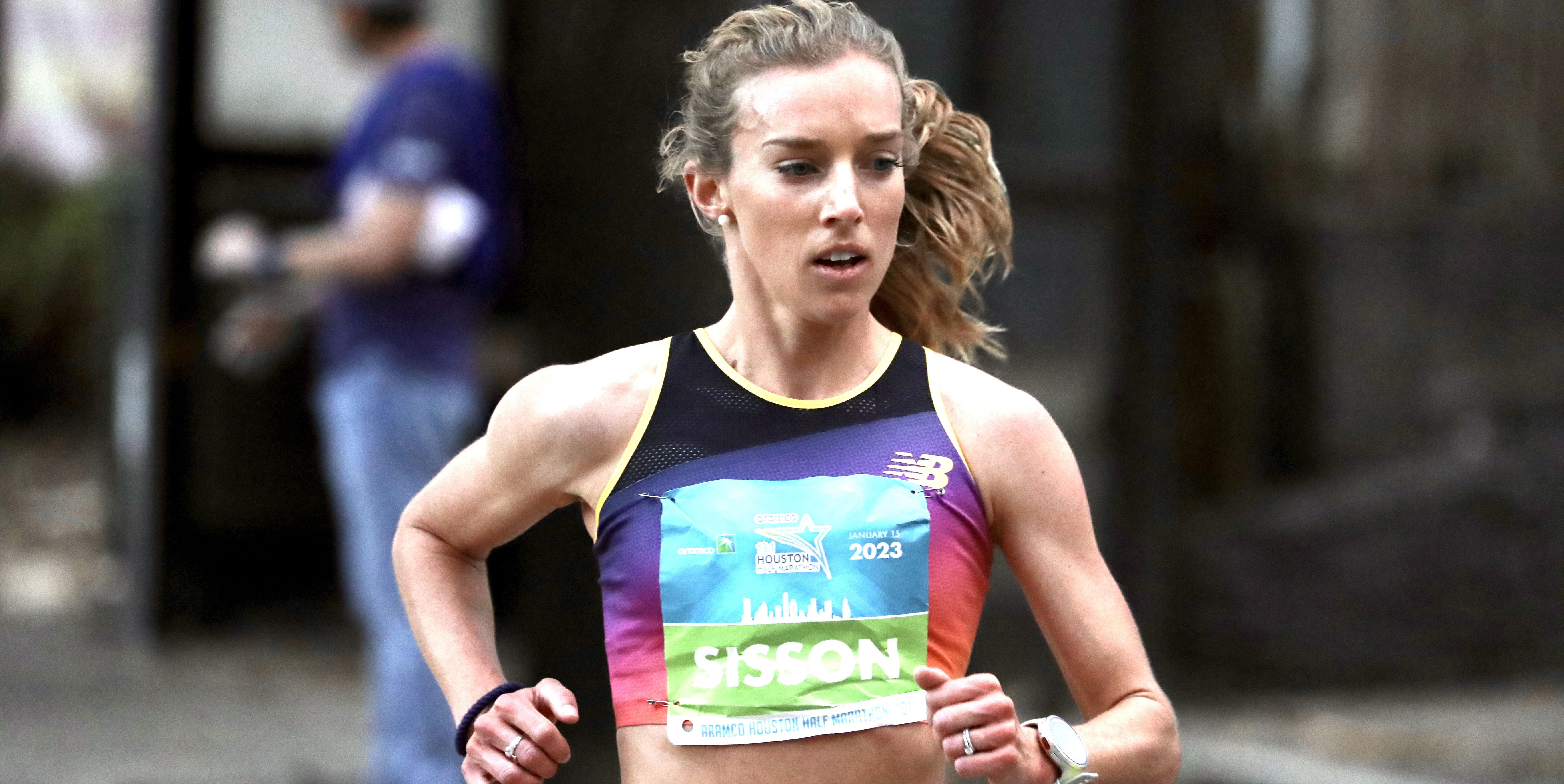 emily sisson, houston half marathon