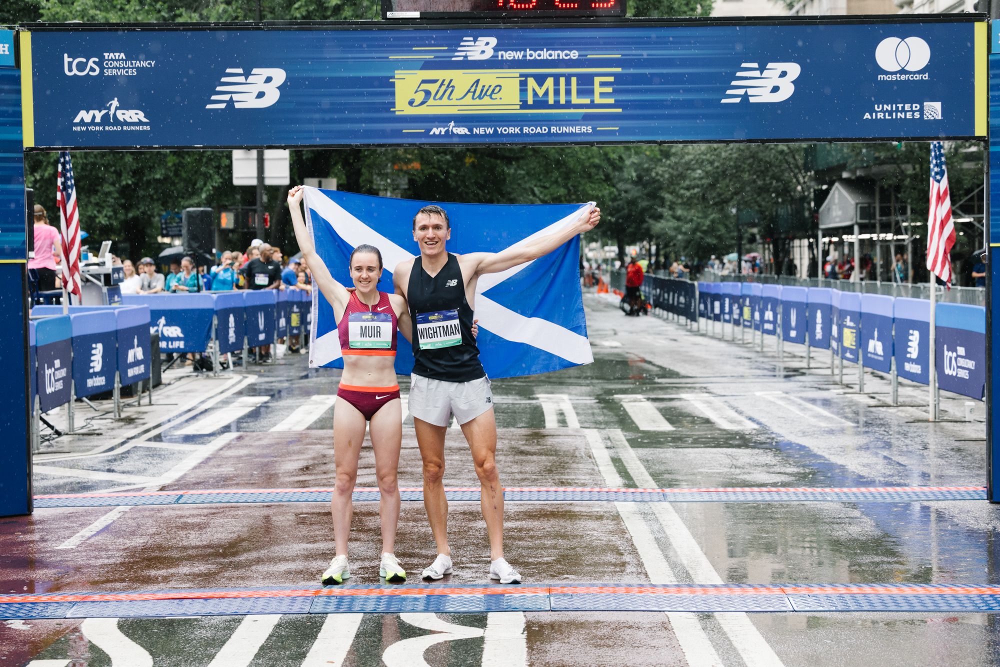 september 11, 2022 the 2022 5th avenue mile presented by new balance is held on fifth avenue in new york city photo by da ping luo for nyrr