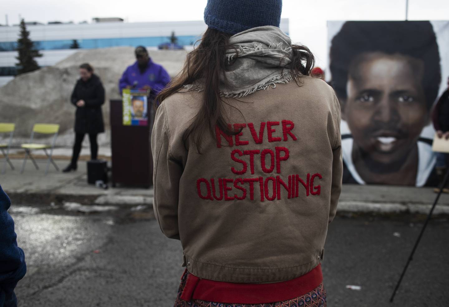 Bishar Hassan, alaska black caucus, rally