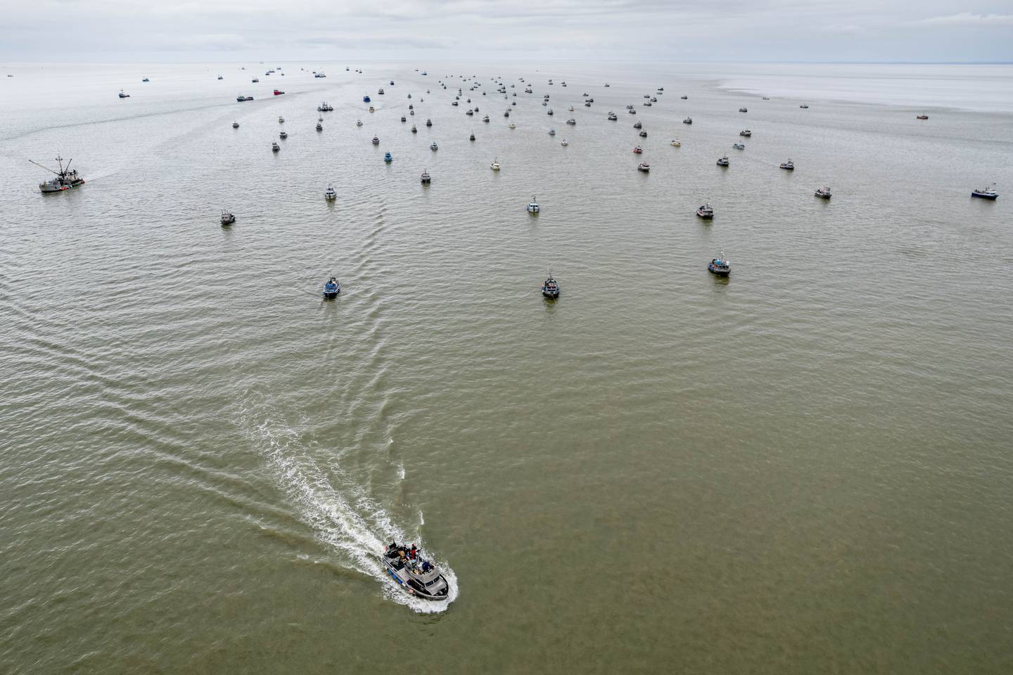 Bristol Bay, aerial, salmon