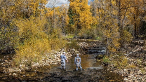 Fly-fishing at the Lodge and Spa at Brush Creek Ranch