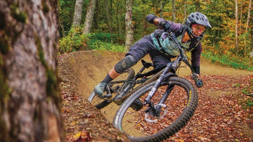 Railing a berm with Vermont’s Ninja Mountain Bike Performance