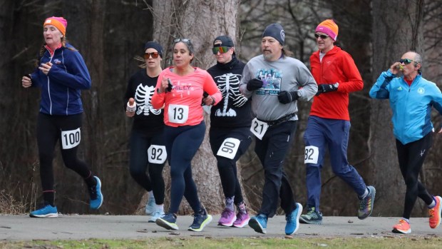 the Frozen Looper at Lakeside Park in Pawling, N.Y., on Sunday, Jan. 22, 2023.