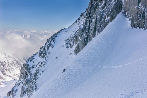 jp auclair on his trip of a lifetime, haute route in zermatt, switzerland on 22 february 2013 julien regnier red bull content pool si201309050642 usage for editorial use only