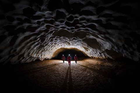 category playground photographer marc daviet athlete loic daviet, dom geslin and adrien van delft location saint marcel cave, ardèche, france red bull illume 2020 si201910300161 usage for editorial use only