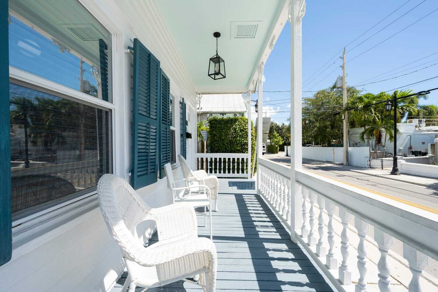 Front porch on a bungalow in Key West