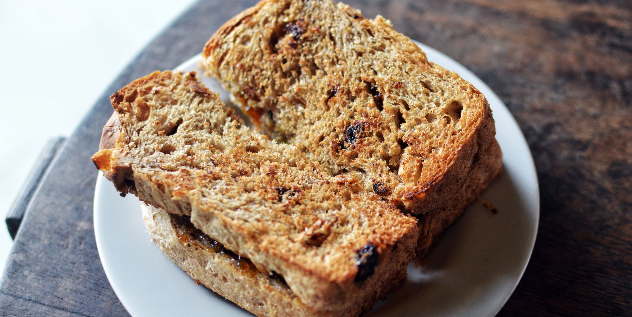 Sourdough Bread Toast with Jam