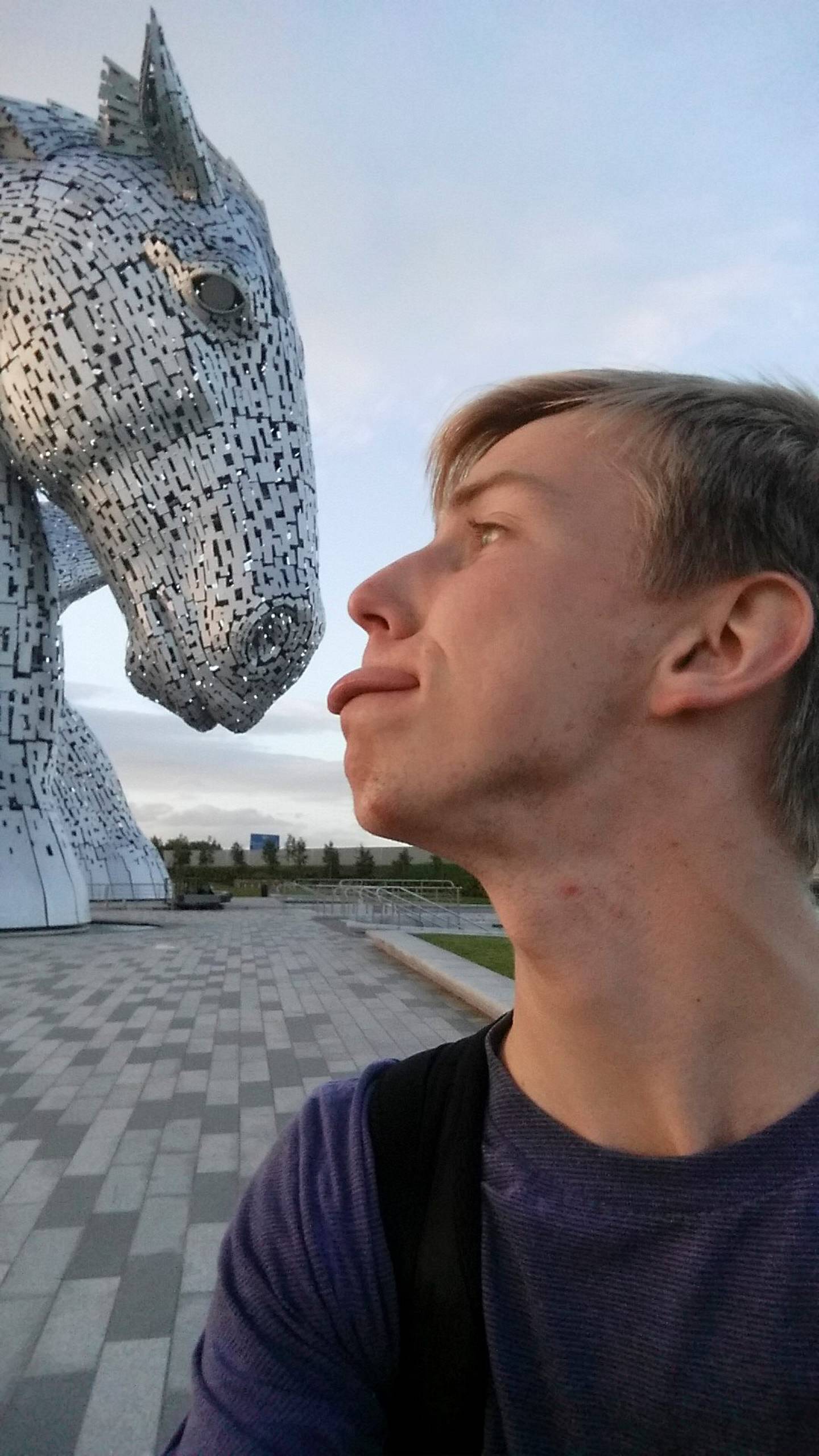 The Kelpies are a monument paying tribute to Scotland's working horses. Patrick Connolly went to great lengths to get there.