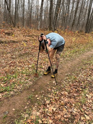 Birkel's back seized up near the end of his North Country National Scenic Trail run.