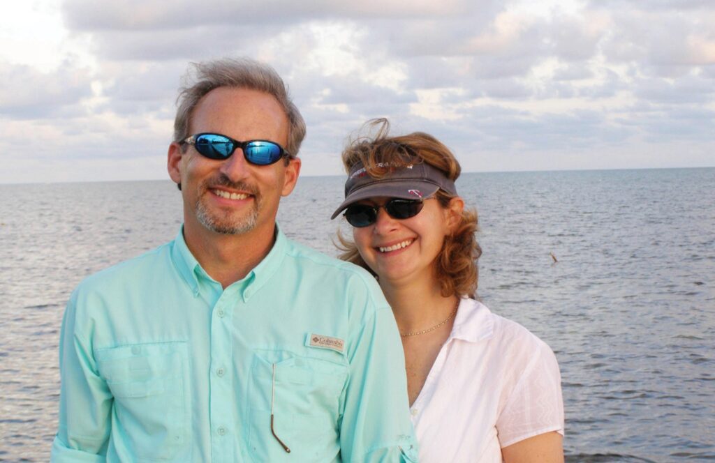 John Cassani and Holly Schwartz in the Keys.