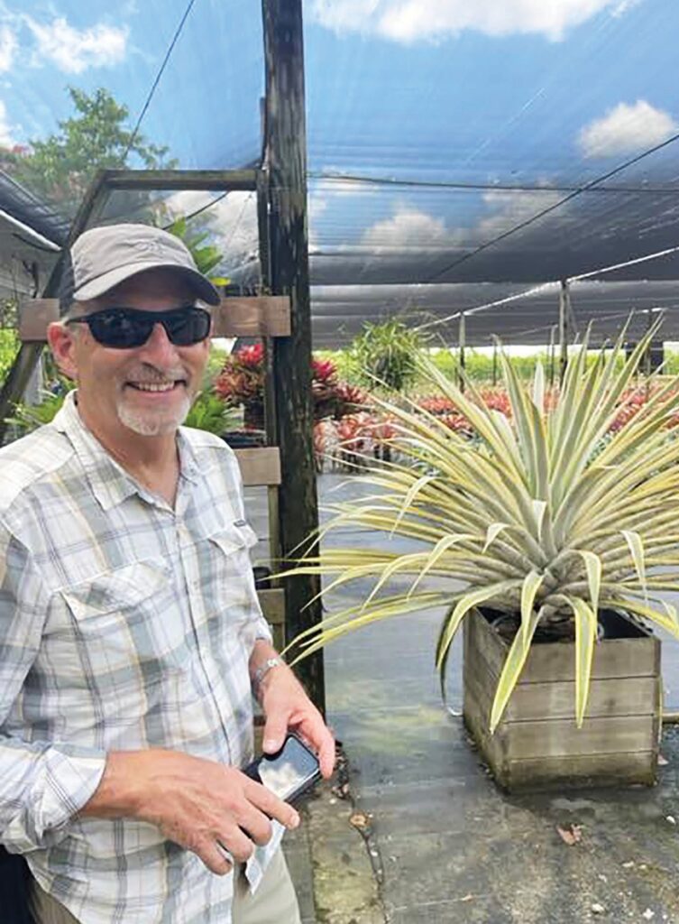 John Cassani loves bromeliads.