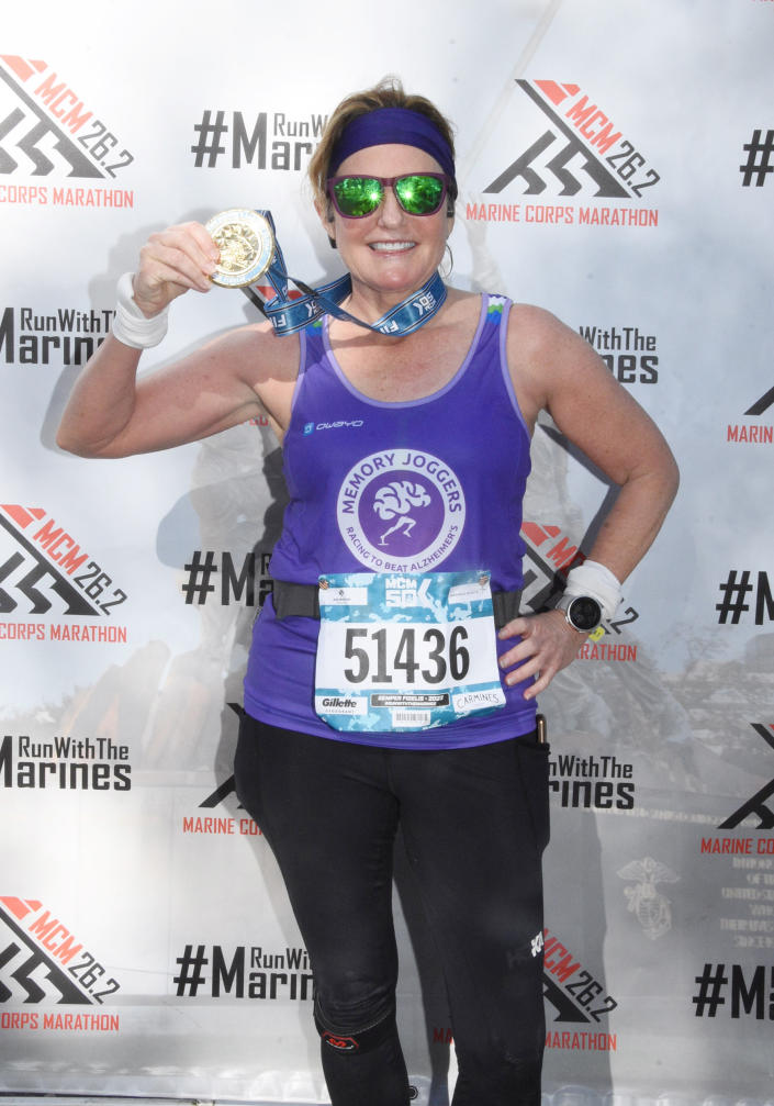 3. Jill Jamieson completed the Marine Corps Marathon 50K, which starts in Arlington, VA, this past year. (Photo by Marathon Photos.) (Courtesy Jill Jamieson)