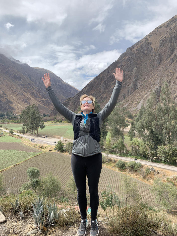 In 2017, Jill Jamieson completed the Inca Trail Marathon, which took her to the valleys of Vilcabamba and Machu Picchu and ended in the hot springs of Santa Teresa. It’s a 7-day 26.2 mile run. (Courtesy Jill Jamieson)
